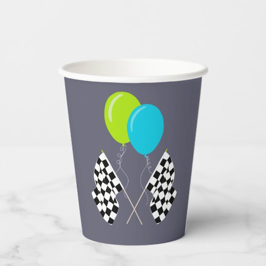 Need 4スピードレースカーボーイズ4th誕生日パーティー 紙コップ (裏面)