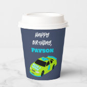Need 4スピードレースカーボーイズ4th誕生日パーティー 紙コップ (正面)