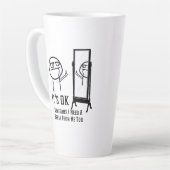 Need a Break カフェラテマグ (左アングル)