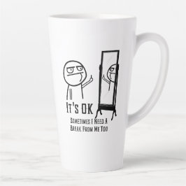 Need a Break カフェラテマグ