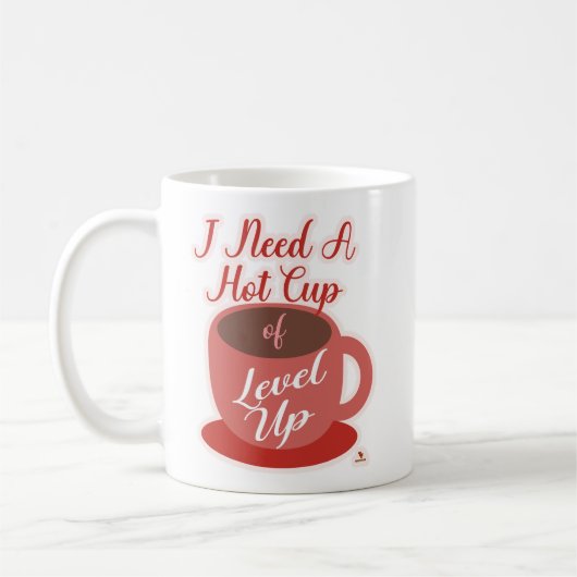 Need A Cup Of Level Up Awesome Gaming  コーヒーマグカップ (左)