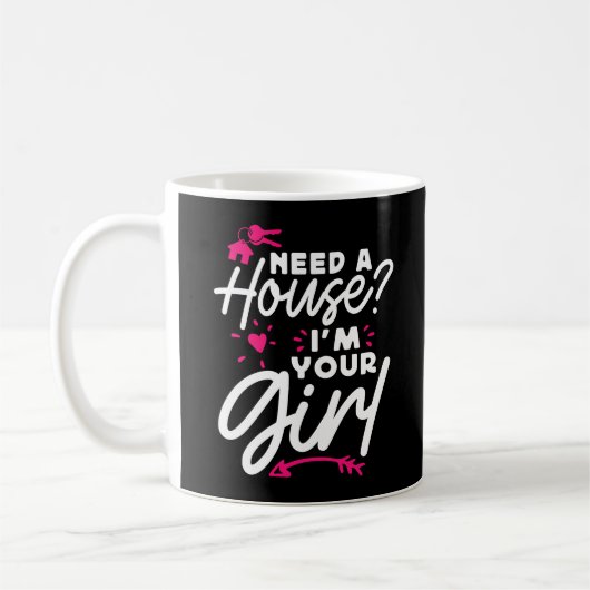 Need A House I'M Your Girl 実在 Estate鍵 コーヒーマグカップ (左)