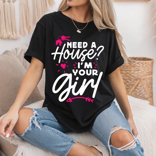 Need A House I'M Your Girl 実在 Estate鍵 Tシャツ