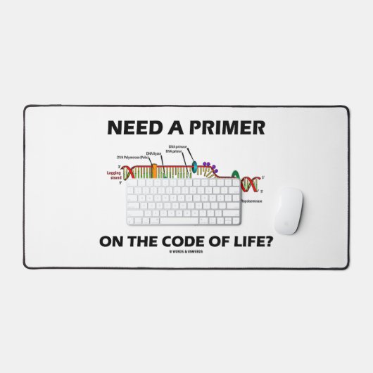 Need A Primer On The Code Of Life? DNA Humor デスクマット (キーボード&マウス)