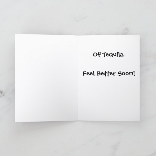 Need a Shot Get Well Card T-1 カード (内部)