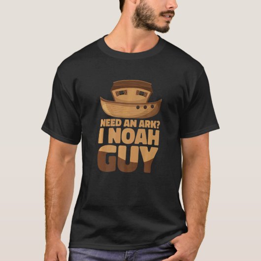 Need an Ark I Noah Guy おもしろい Christian Premium Tシャツ (正面)
