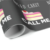 『Need Cake Calle Me Pastry おもしろいベーカリーユーモア』 ラッピングペーパー (ロールコーナー)