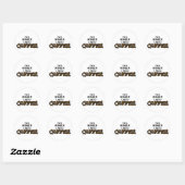 Need Cofee - Miner ラウンドシール (シート)