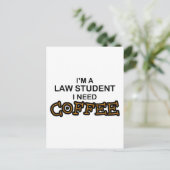 Need Coffee - Law Student ポストカード (スタンド正面)