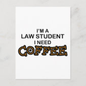 Need Coffee - Law Student ポストカード (正面)