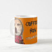 Need COFFEE NOW! Carlos B. Dog Coffee Mug コーヒーマグカップ (正面左)