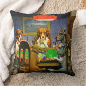 Need Dogs 遊'sトランプのポーカー クッション (ブランケット)