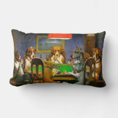 Need Dogs 遊'sトランプのポーカー ランバークッション (正面)