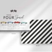Need Four Speed 4歳の誕生日招待状 招待状