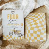 Need Four Speed Dirt Bike Boy 4th Birthdayパーティー 招待状