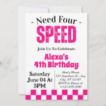 Need Four Speed Girl 4歳の誕生日パーティー