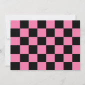 Need Four Speed Race Car Girl 4th Birthday Photo 招待状 (裏面)