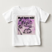 Need Milk ベビーTシャツ (正面)