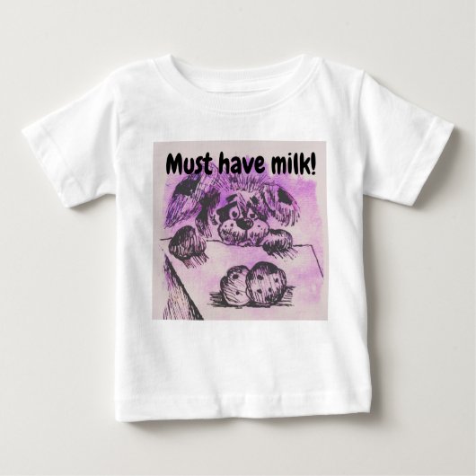 Need Milk ベビーTシャツ (正面)