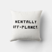 Need More Space – Astronaut Throw Pillow クッション (裏面)
