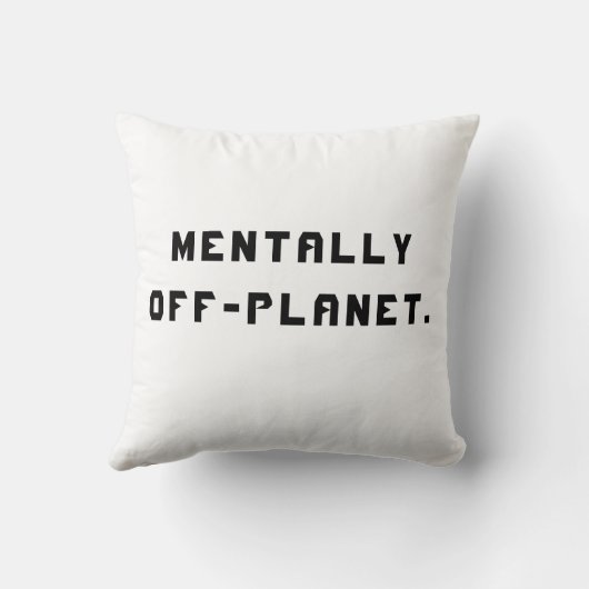 Need More Space – Astronaut Throw Pillow クッション (裏面)