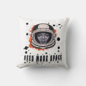 Need More Space – Astronaut Throw Pillow クッション (正面)