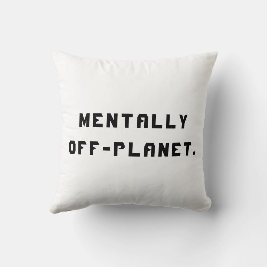 Need More Space – Astronaut Throw Pillow クッション (裏面)