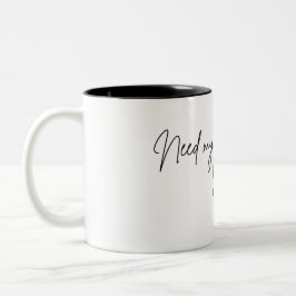 Need my morning fix Mug ツートーンマグカップ