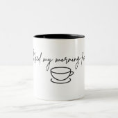 Need my morning fix Mug ツートーンマグカップ (中央)
