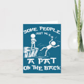 Need Sarcasm Pat Just Humor Back People Some Stick カード (正面)