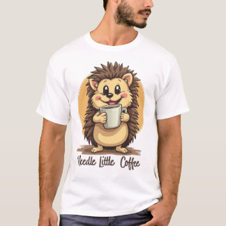 Needle Little Coffee – Sassy Hedgehog Mug Tee Tシャツ