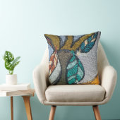 Needle Punch abstract fall design pillow クッション (椅子)