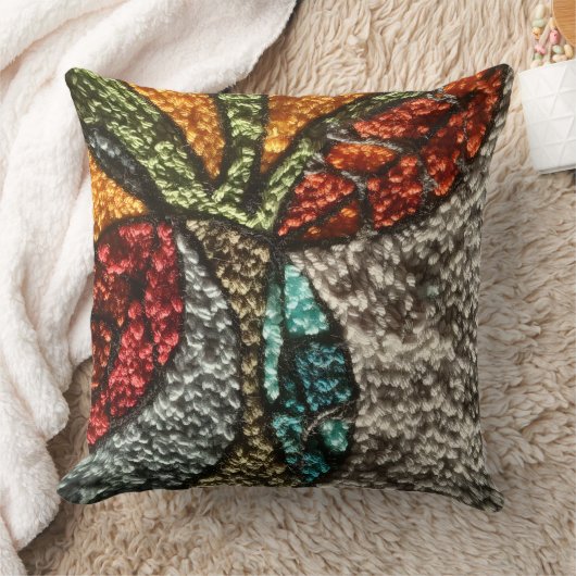 needle punch design fall design/pillow クッション (ブランケット)