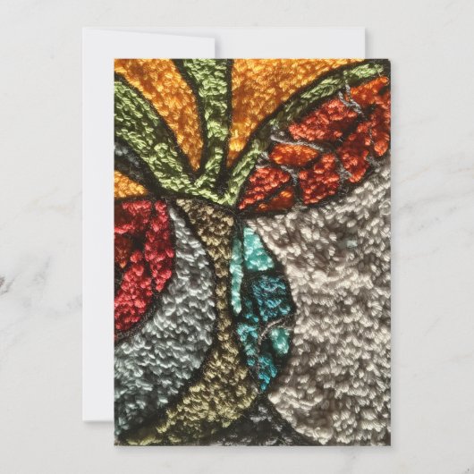 Needle Punch Design greeting card ノートカード (正面)