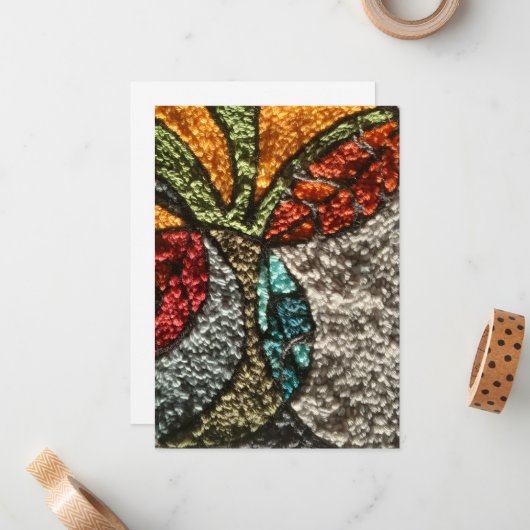 Needle Punch Design greeting card ノートカード (正面/裏面インサイチュ)