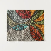 Needle Punch Fall Design/abstract/mid-century mode タペストリー (正面(横))