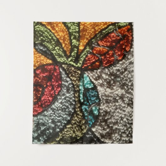 Needle Punch Fall Design/abstract/mid-century mode タペストリー (正面)