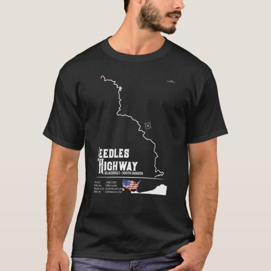 Needles Highway US87 USA Black Hills SD 03  Tシャツ (正面)