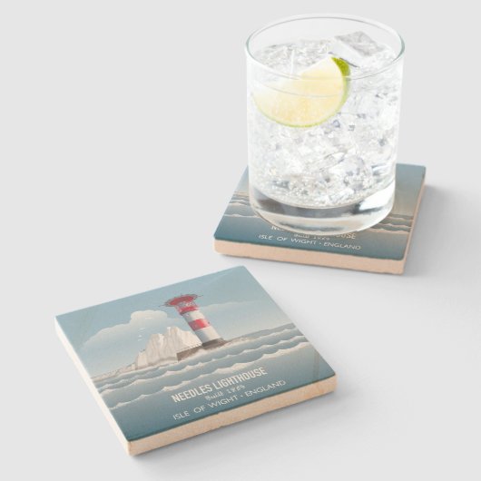 Needles Lighthouse ストーンコースター (横)