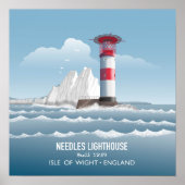 Needles Lighthouse ポスター (正面)