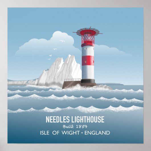 Needles Lighthouse ポスター (正面)