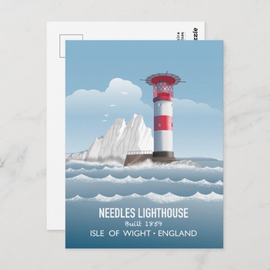 Needles Lighthouse ポストカード (正面/裏面)