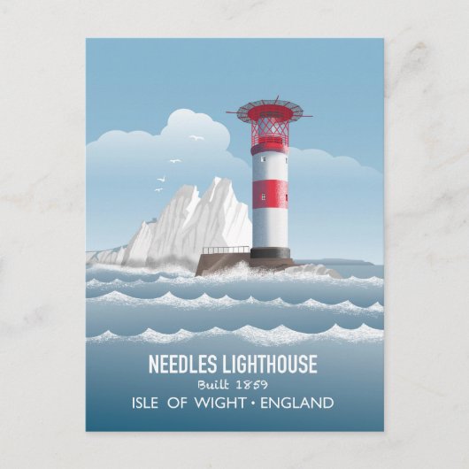 Needles Lighthouse ポストカード (正面)