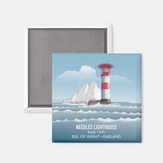 Needles Lighthouse マグネット (正面/裏面)