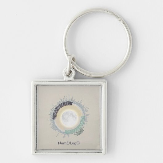 needlework_4_life on moon キーホルダー (正面)