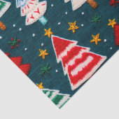 Needlework Christmas Trees Festive Holiday 薄葉紙 (詳細)