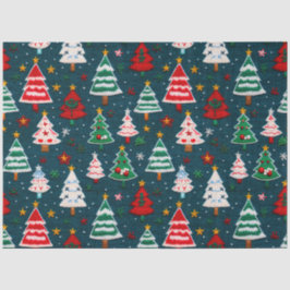 Needlework Christmas Trees Festive Holiday 薄葉紙
