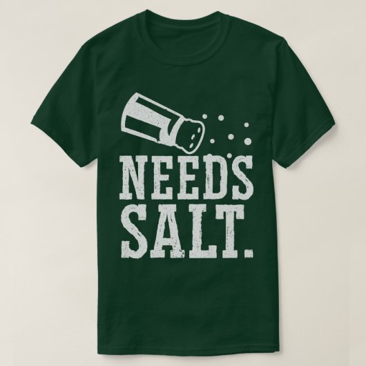 Needs塩料理ギャング料理マスターシェフC Tシャツ (デザイン正面)