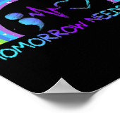 Needs自殺の予防の意識レインボー ポスター (角)