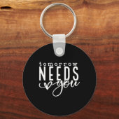 Needs Mental Health Problems認識度月 キーホルダー (正面)